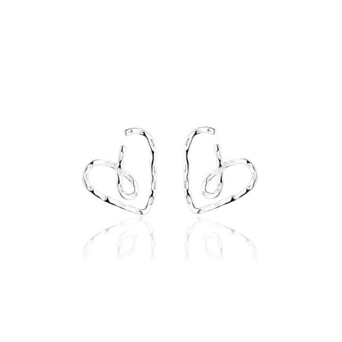 ESSENTIAL Rhodium Plating 999 Silver Minimalist Earrings