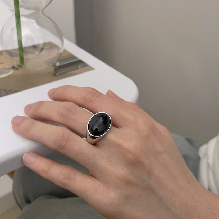 BOHEMIAN 925 Silver Agate Urban street Rings