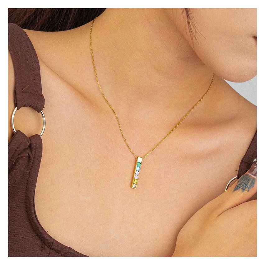 925 Silver Zircon Minimalist Pendants 3.6g