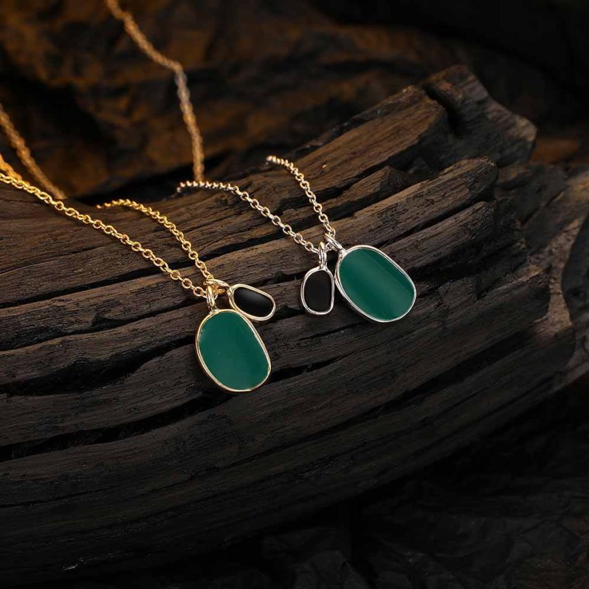 ESSENTIAL 925 Silver Enamel Smooth Pendants