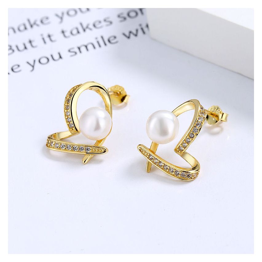 Freshwater pearl Pearls Earrings 3.1g 14.4x12mm