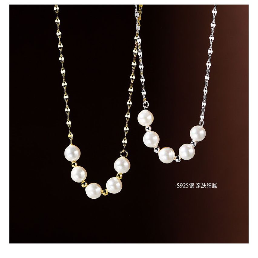 CLASSIC 925 Silver Artificial mother of pearl Pearls Pendants