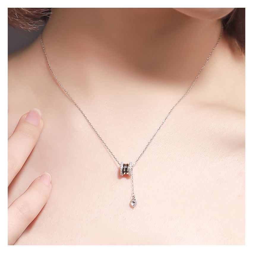 CLASSIC 925 Silver Zircon Geometric Pendants