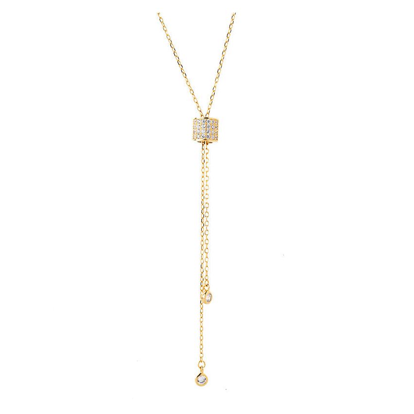 CLASSIC 925 Silver Zircon Long Pendants