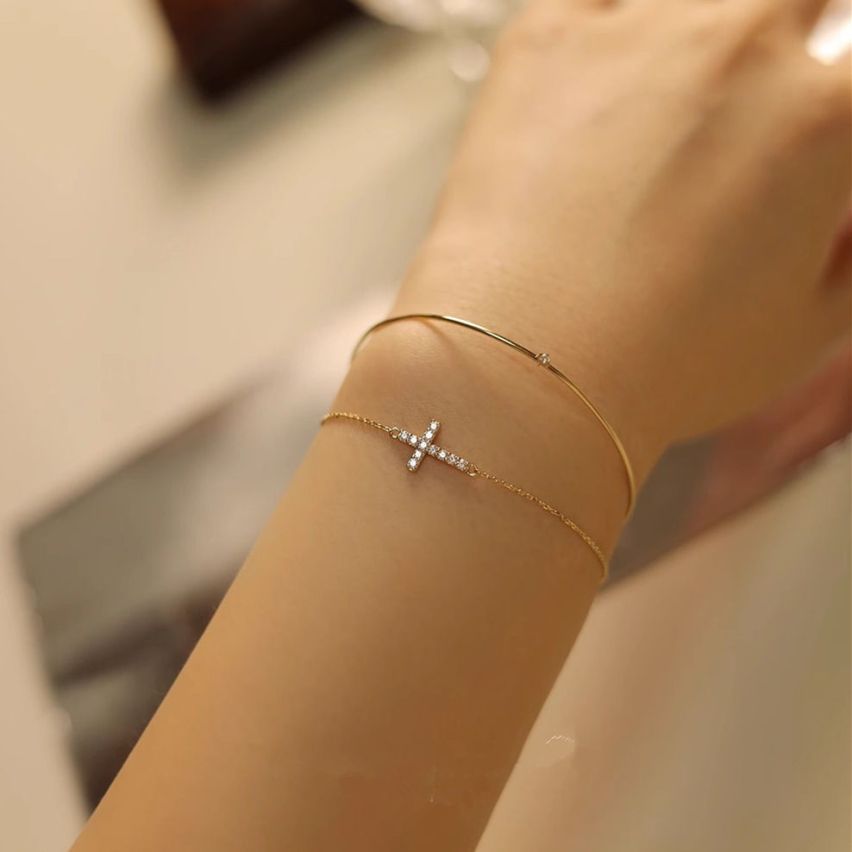 925 Silver Zircon Minimalist Bracelets