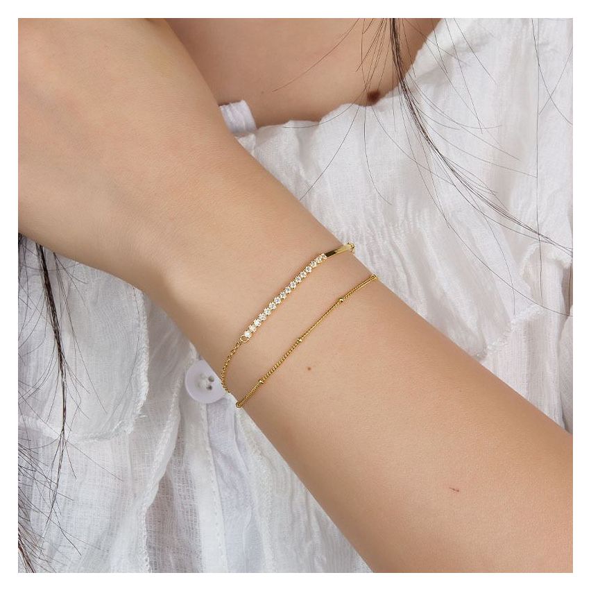 925 Silver Zircon Minimalist Bracelets 