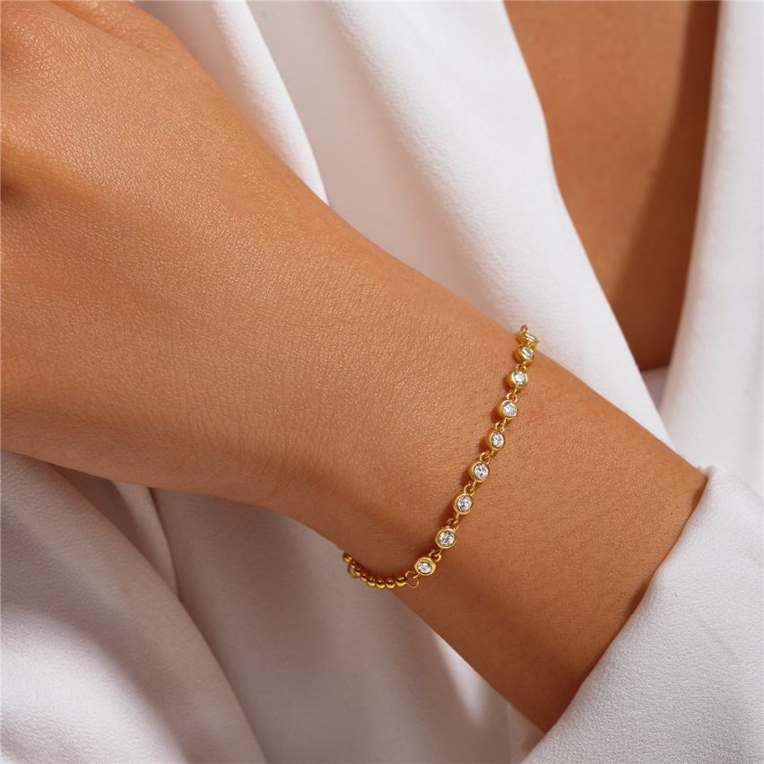 925 Silver Zircon Minimalist Bracelets 