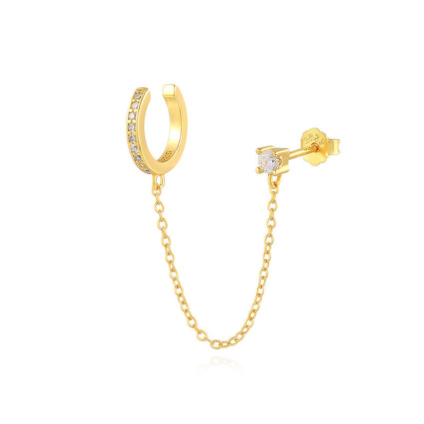 925 Silver Zircon Minimalist Earrings 