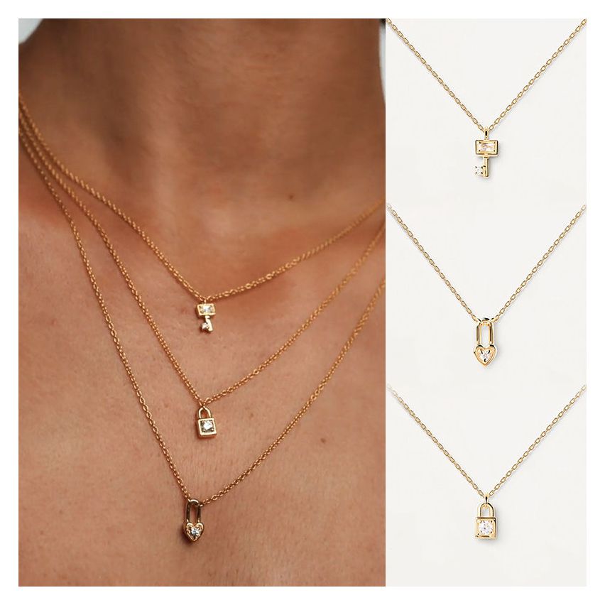 925 Silver Zircon Minimalist Pendants 1.8g