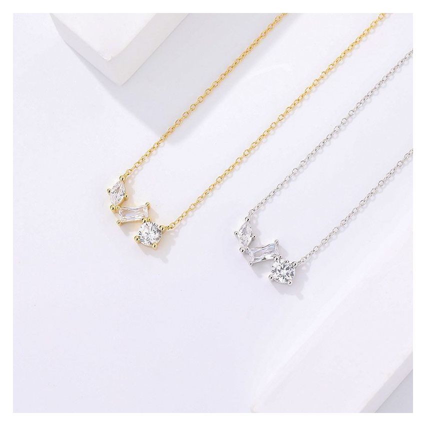 ESSENTIAL 925 Silver Zircon Minimalist Pendants