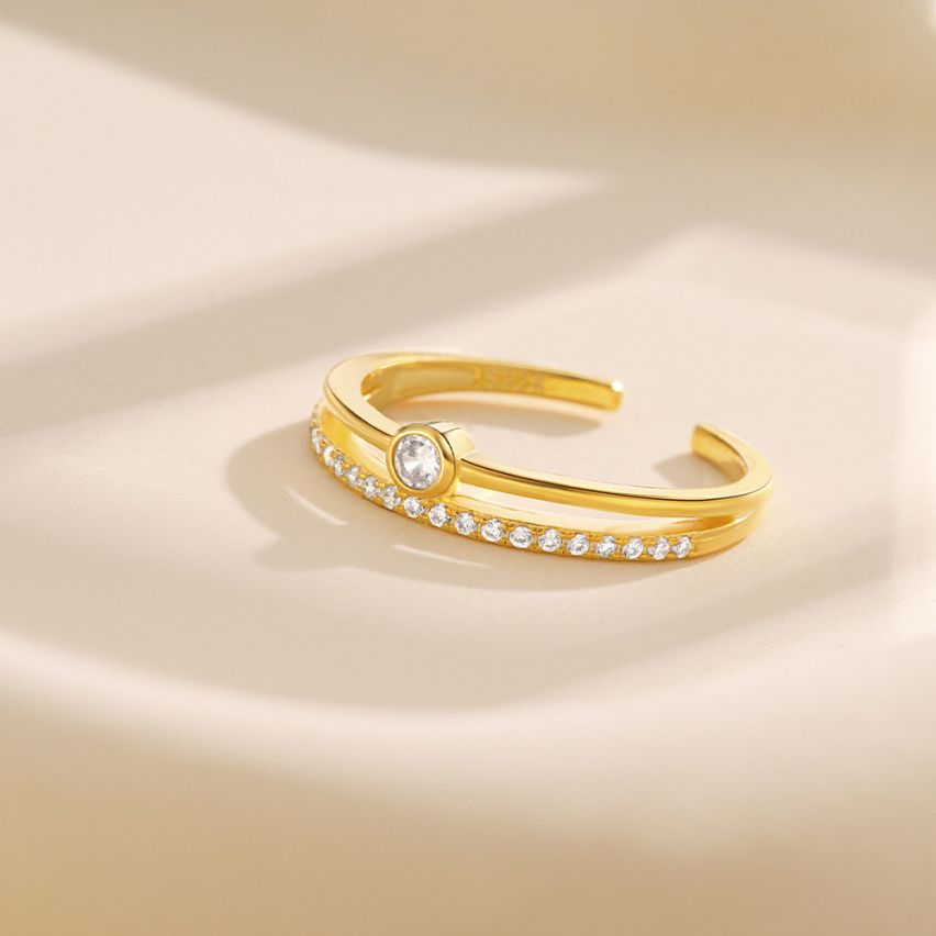 CLASSIC 925 Silver Zircon Minimalist Rings