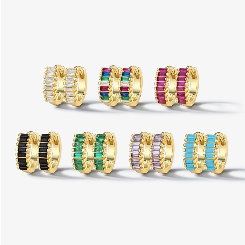 Zircon Minimalist Earrings