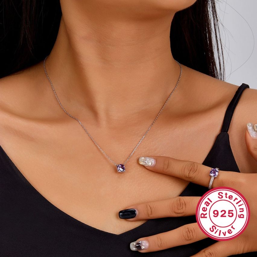 CLASSIC 925 Silver Zircon Minimalist Pendants