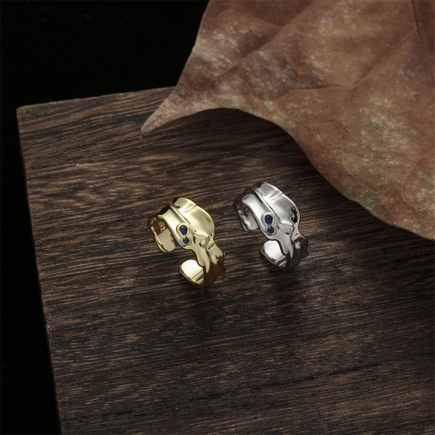 ESSENTIAL 925 Silver Zircon Smooth Rings