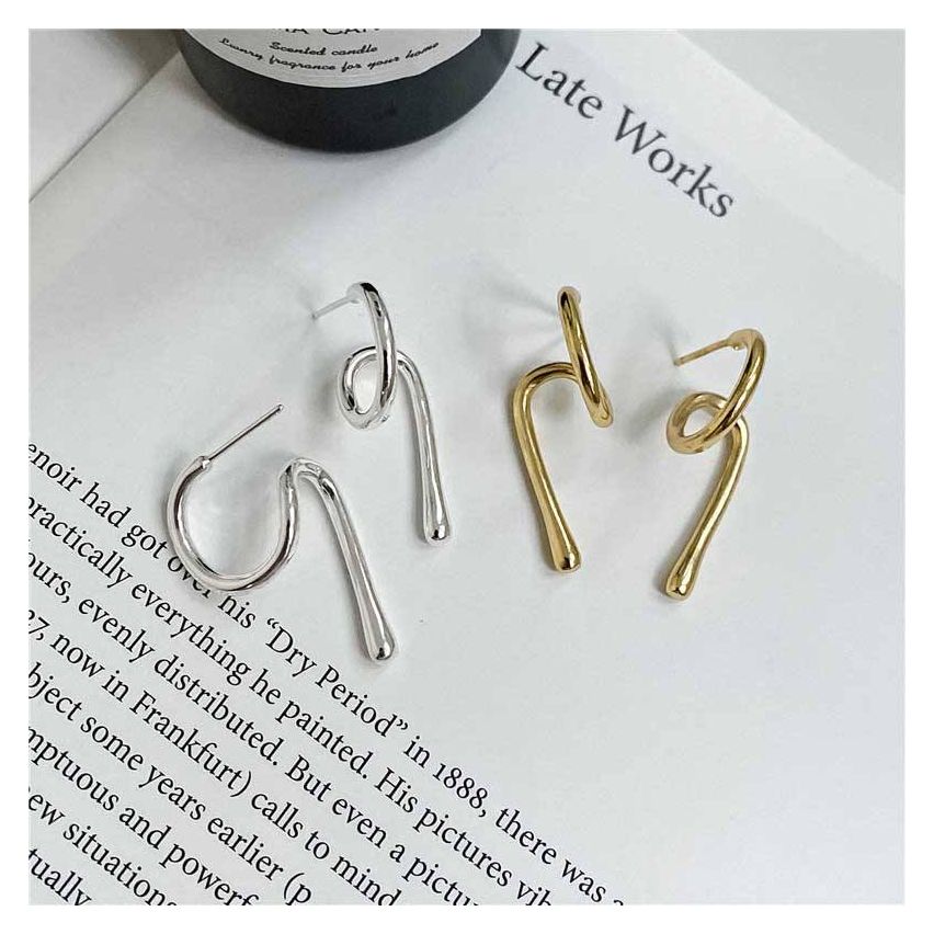 925 Silver Geometric Earrings 