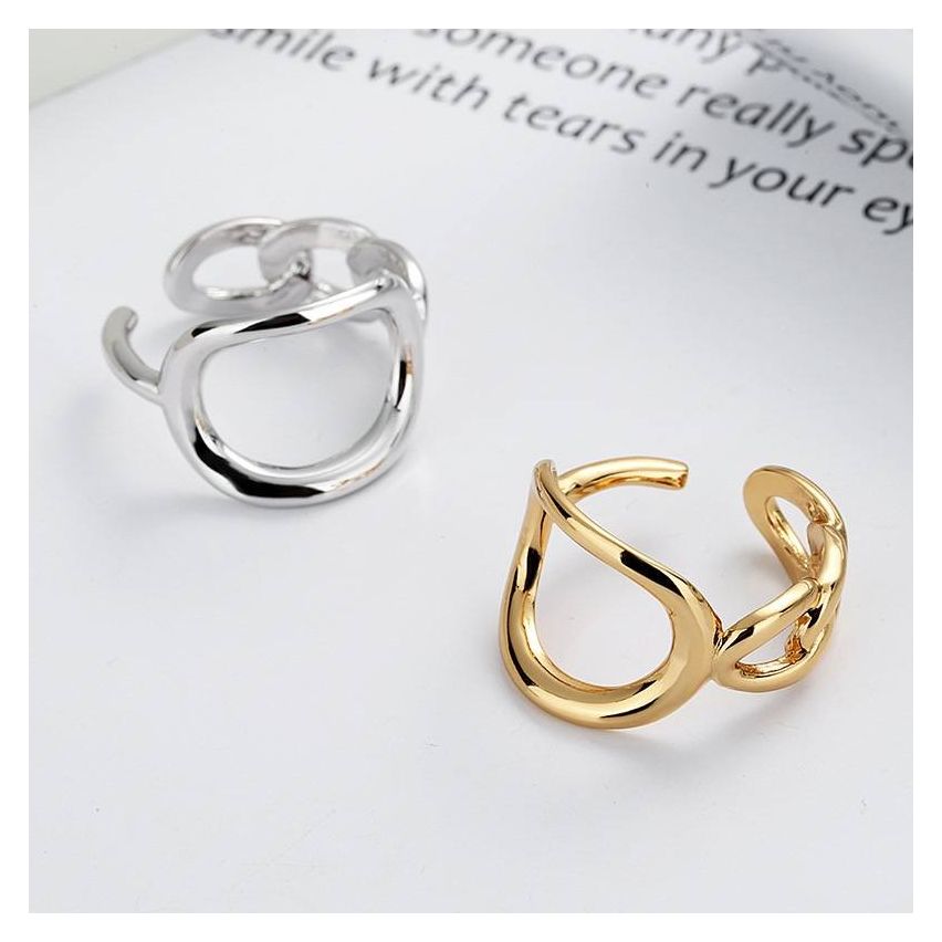 ESSENTIAL 925 Silver Geometric Rings