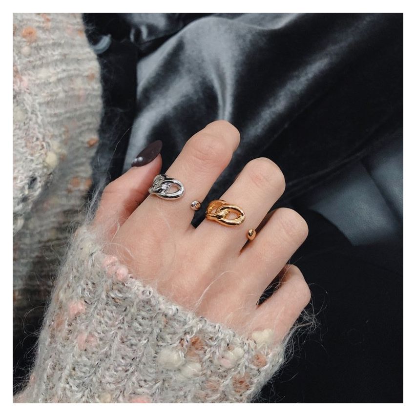 ESSENTIAL 925 Silver Geometric Rings