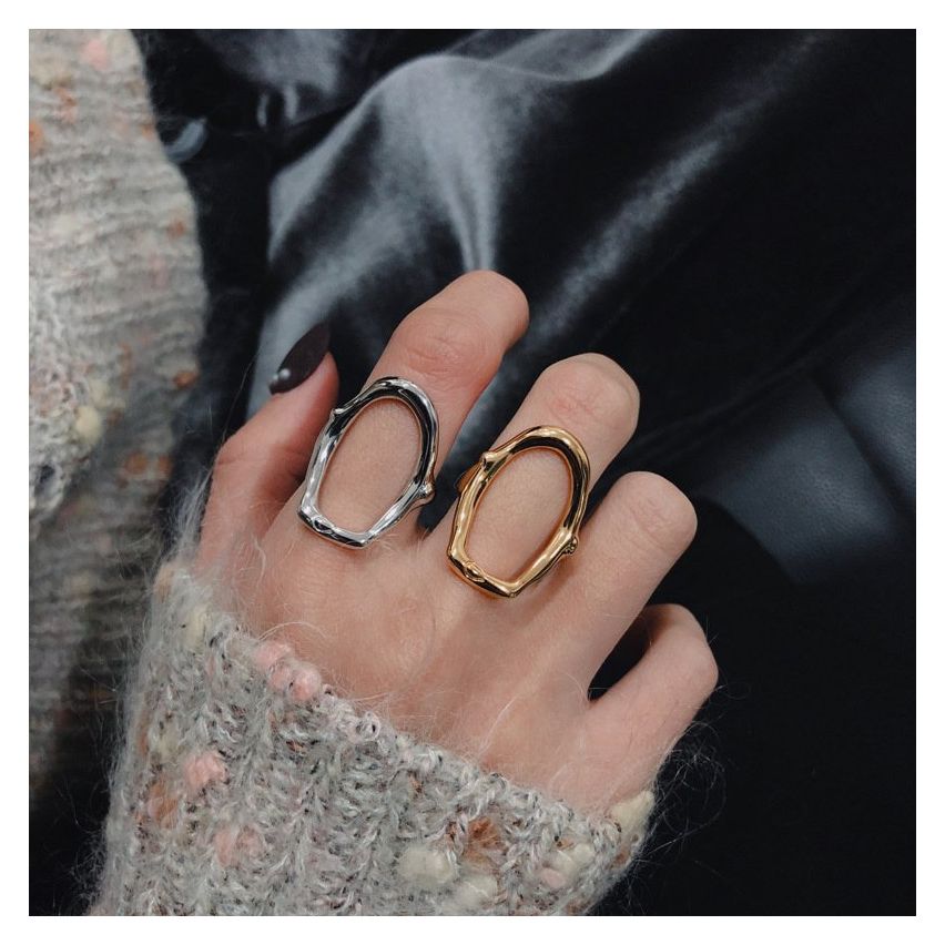 ESSENTIAL 925 Silver Geometric Rings