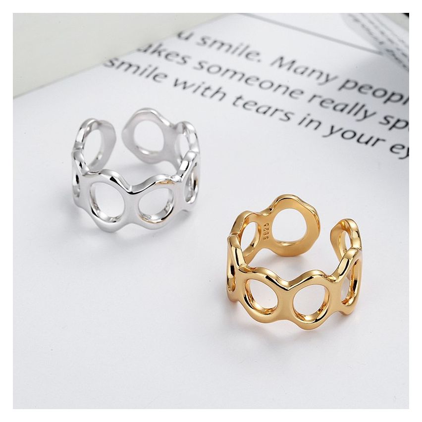 ESSENTIAL 925 Silver Geometric Rings