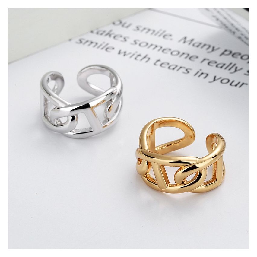 ESSENTIAL 925 Silver Geometric Rings