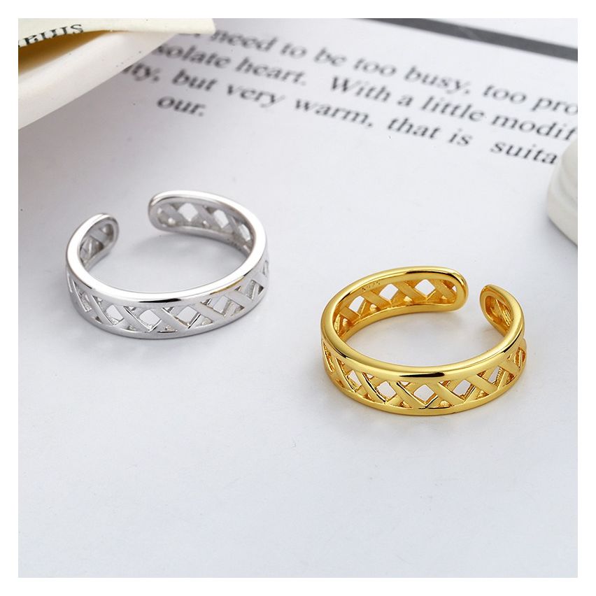 ESSENTIAL 925 Silver Geometric Rings