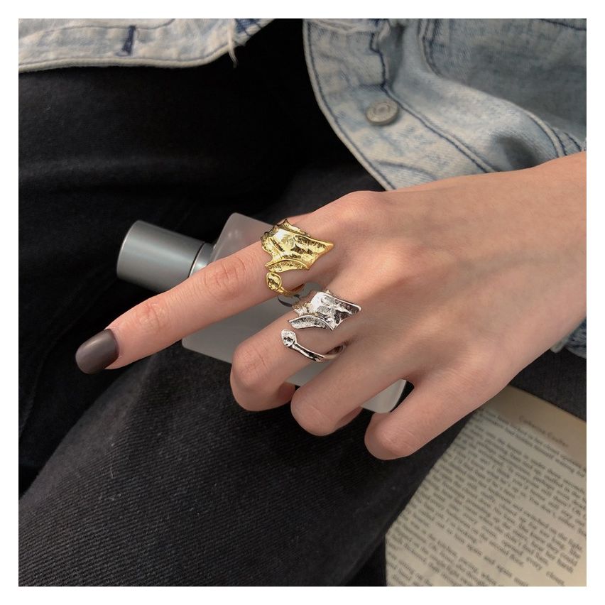 ESSENTIAL 925 Silver Geometric Rings