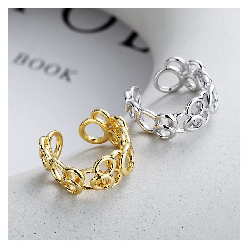 ESSENTIAL 925 Silver Geometric Rings