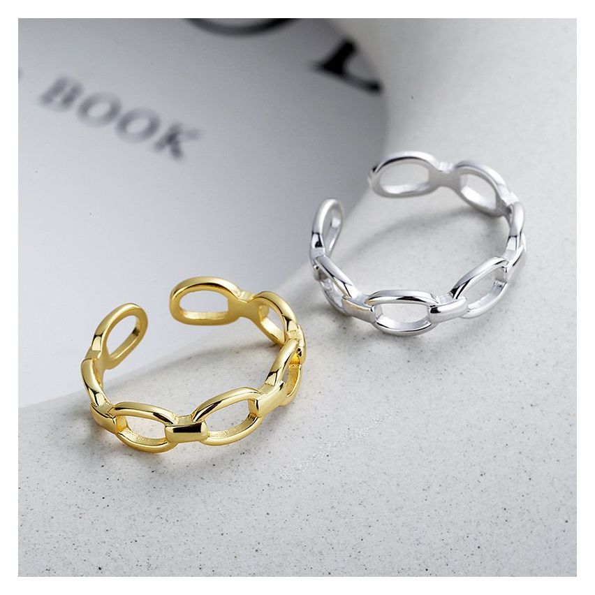 ESSENTIAL 925 Silver Geometric Rings
