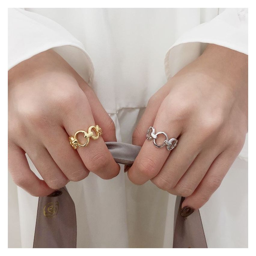 ESSENTIAL 925 Silver Geometric Rings