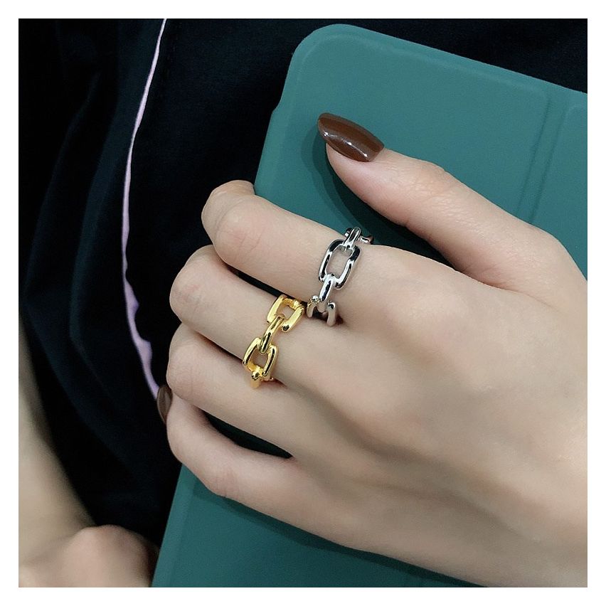ESSENTIAL 925 Silver Geometric Rings