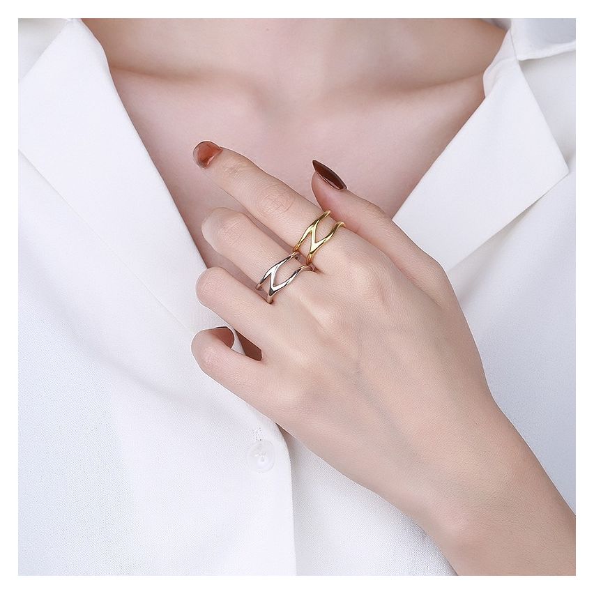 ESSENTIAL 925 Silver Geometric Rings