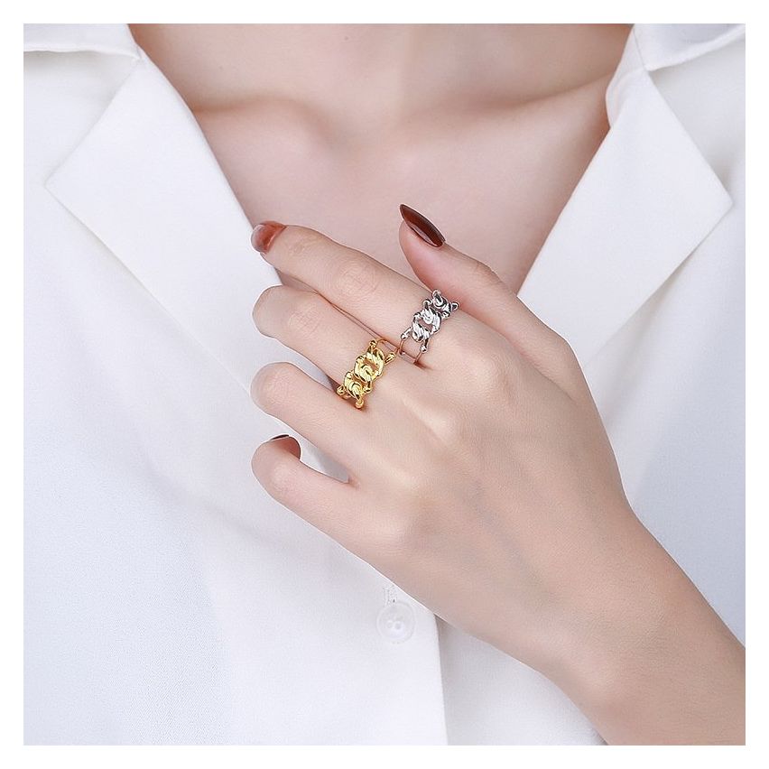 ESSENTIAL 925 Silver Geometric Rings