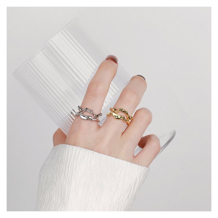 ESSENTIAL 925 Silver Geometric Rings
