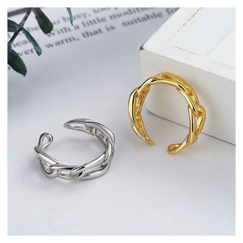 ESSENTIAL 925 Silver Geometric Rings