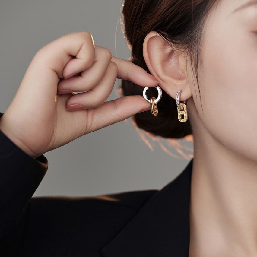 BOHEMIAN 925 Silver Hoop Earrings