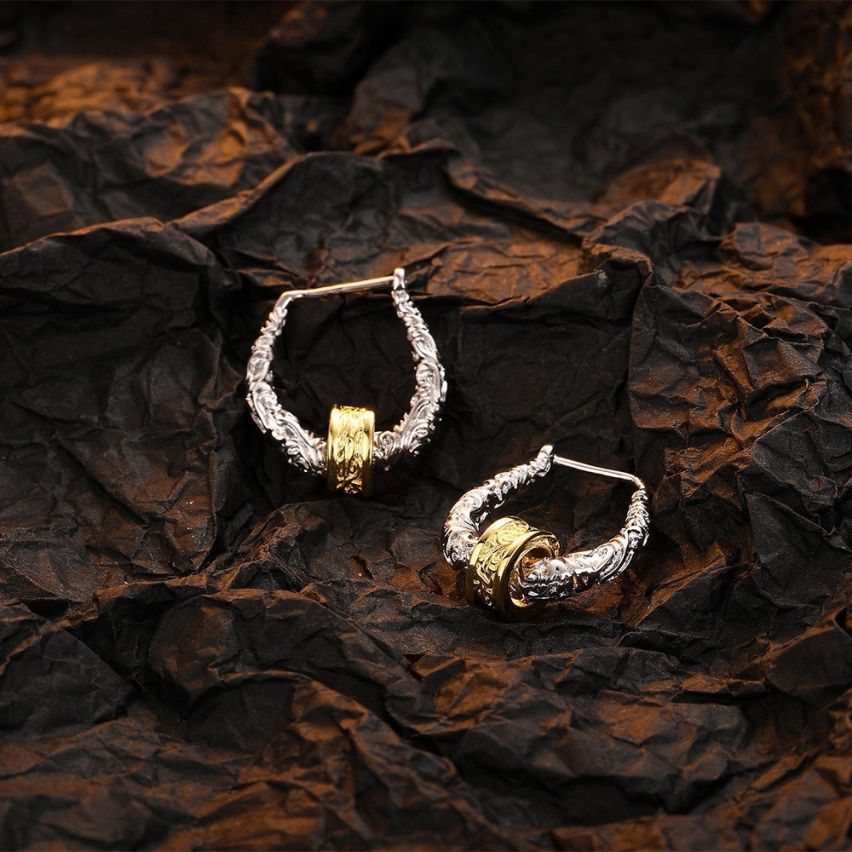 BOHEMIAN 925 Silver Hoop Earrings