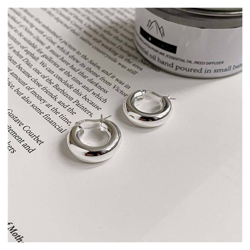 925 Silver Hoop Earrings 
