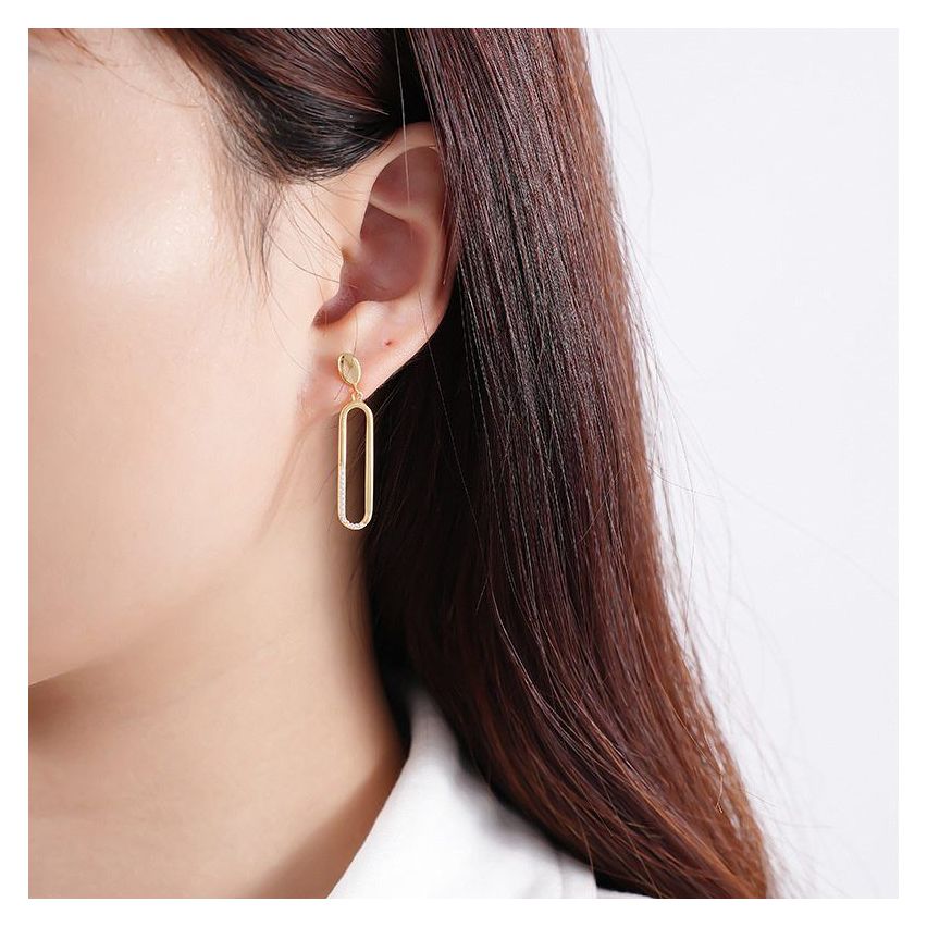 ESSENTIAL 925 Silver Long Earrings