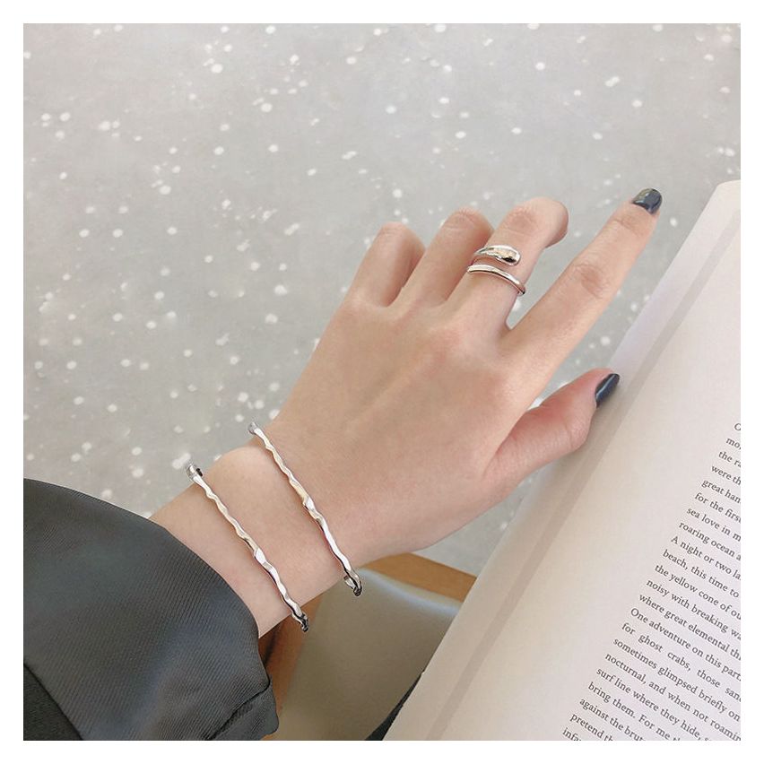 925 Silver Smooth Bangles 