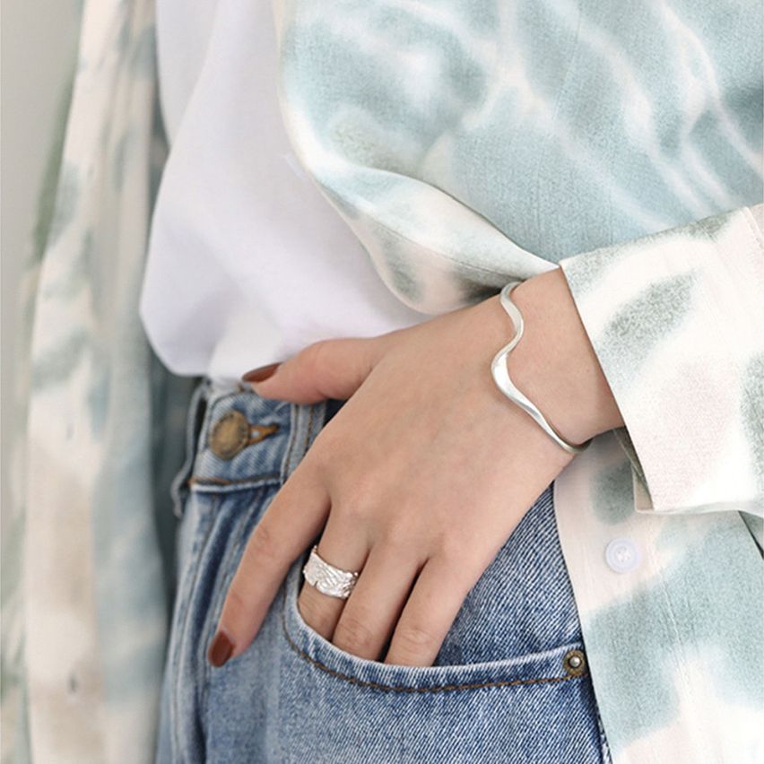 925 Silver Smooth Bangles 