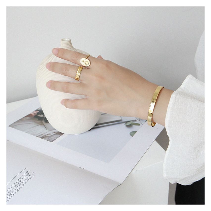 925 Silver Smooth Bangles 