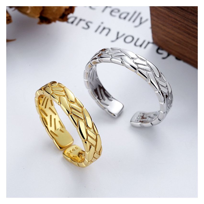 BOHEMIAN 925 Silver Texture Rings