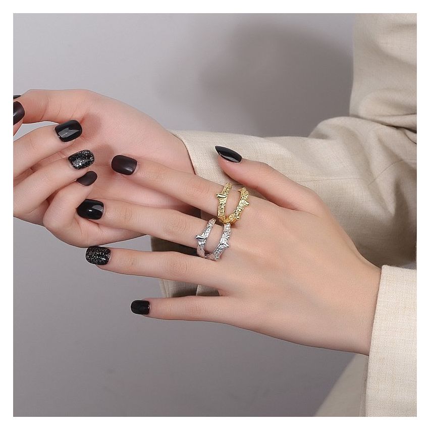 ESSENTIAL 925 Silver Texture Rings