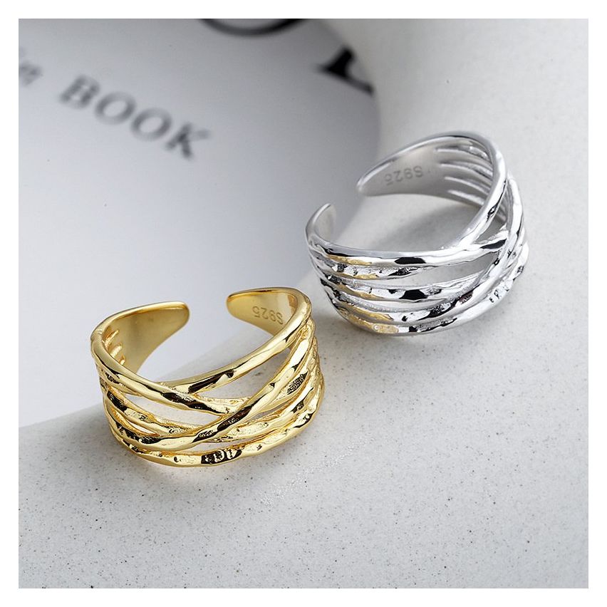 ESSENTIAL 925 Silver Texture Rings