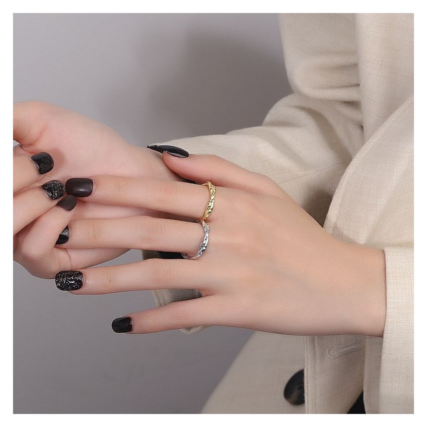 ESSENTIAL 925 Silver Texture Rings