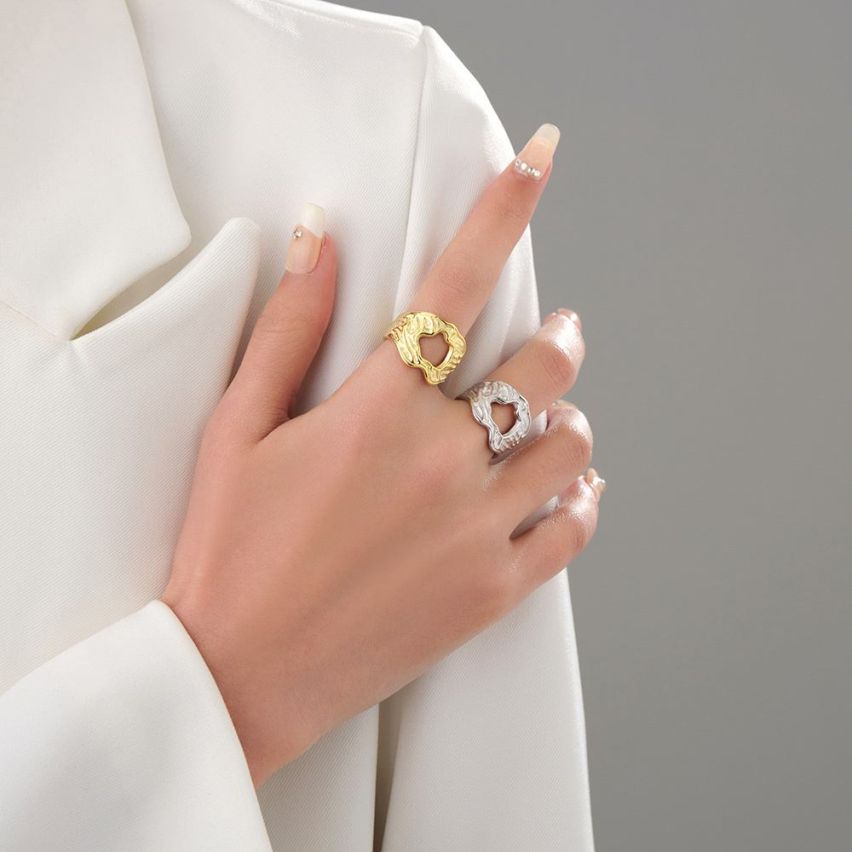 ESSENTIAL 925 Silver Texture Rings