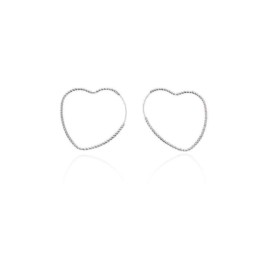 925 Silver Rhodium Plating Hoop Earrings