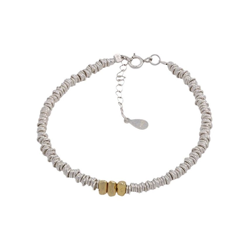 925 Silver Gold & Silver planting Beads Bracelets