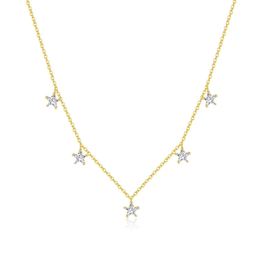 925 Silver 3 galvanization layers Zircon Minimalist Pendants 3.21g