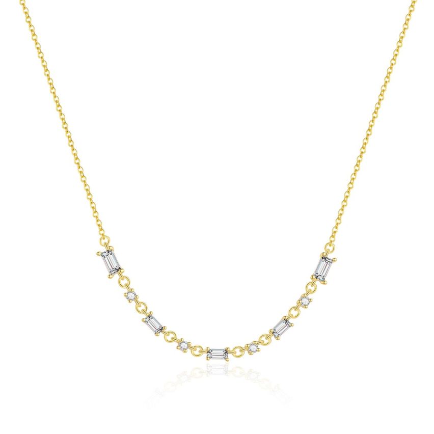 925 Silver 3 galvanization layers Zircon Minimalist Pendants 2.83g